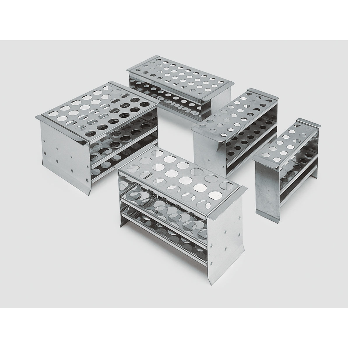 Rack Provette Plastica Trasparente 8 Posti Portaprovette In Plastica Trasparente - Rack Per 8 Provette, Acrilico, Per Laboratorio, Nuovo Porta Provette Per Laboratorio